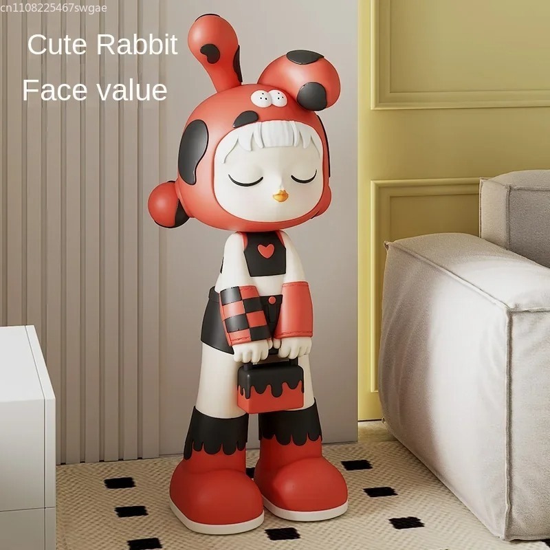 Crafting Resin - Patung Gadis Kartun Artistik, Model Karakter