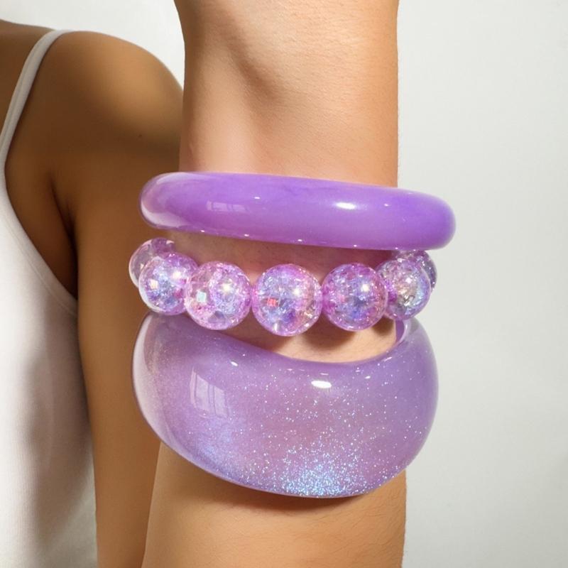 Resin Glitter Pack - P9FE Paket 1 Set Gelang Bangle