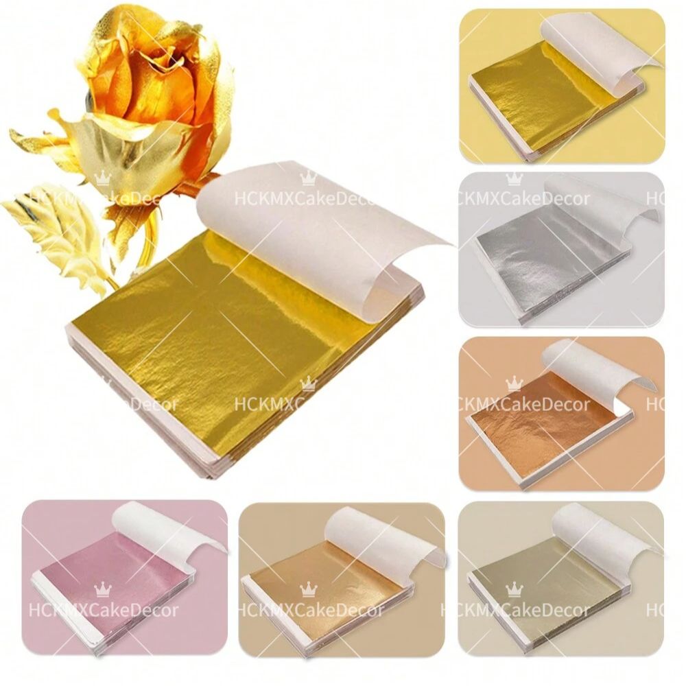 Gold Foil Flakes - 100 lembar Kertas Foil Imitasi Emas