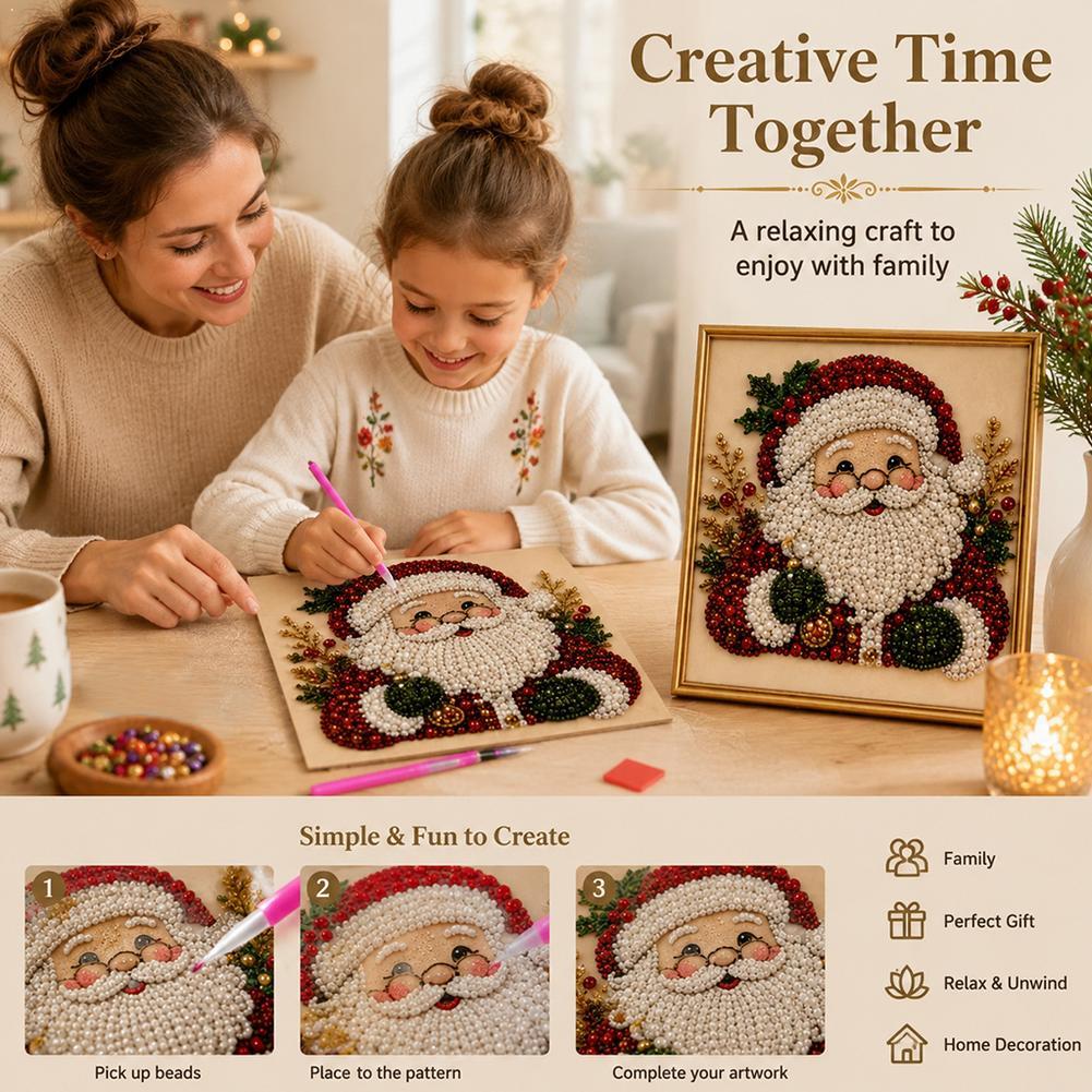 Kit Seni Mutiara Santa Claus N - Resin Craft Kit ulasan dan harga
