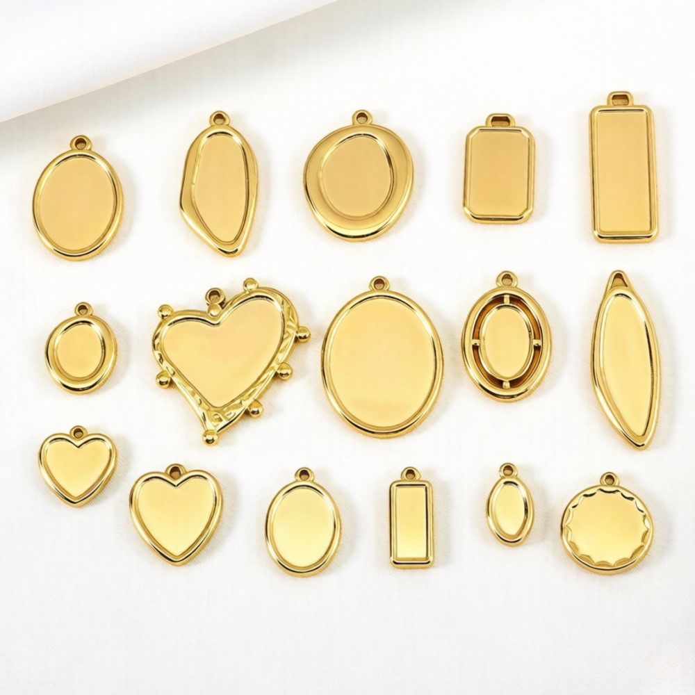 5 pcs + 1 pcs Bezel Charm Pend - Resin Craft Supplies ulasan dan harga