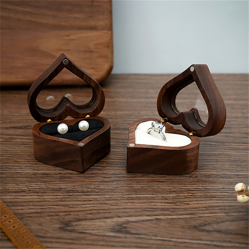 1 Buah Kotak Cincin Kayu Walnu - Wood Ring Blank ulasan dan harga