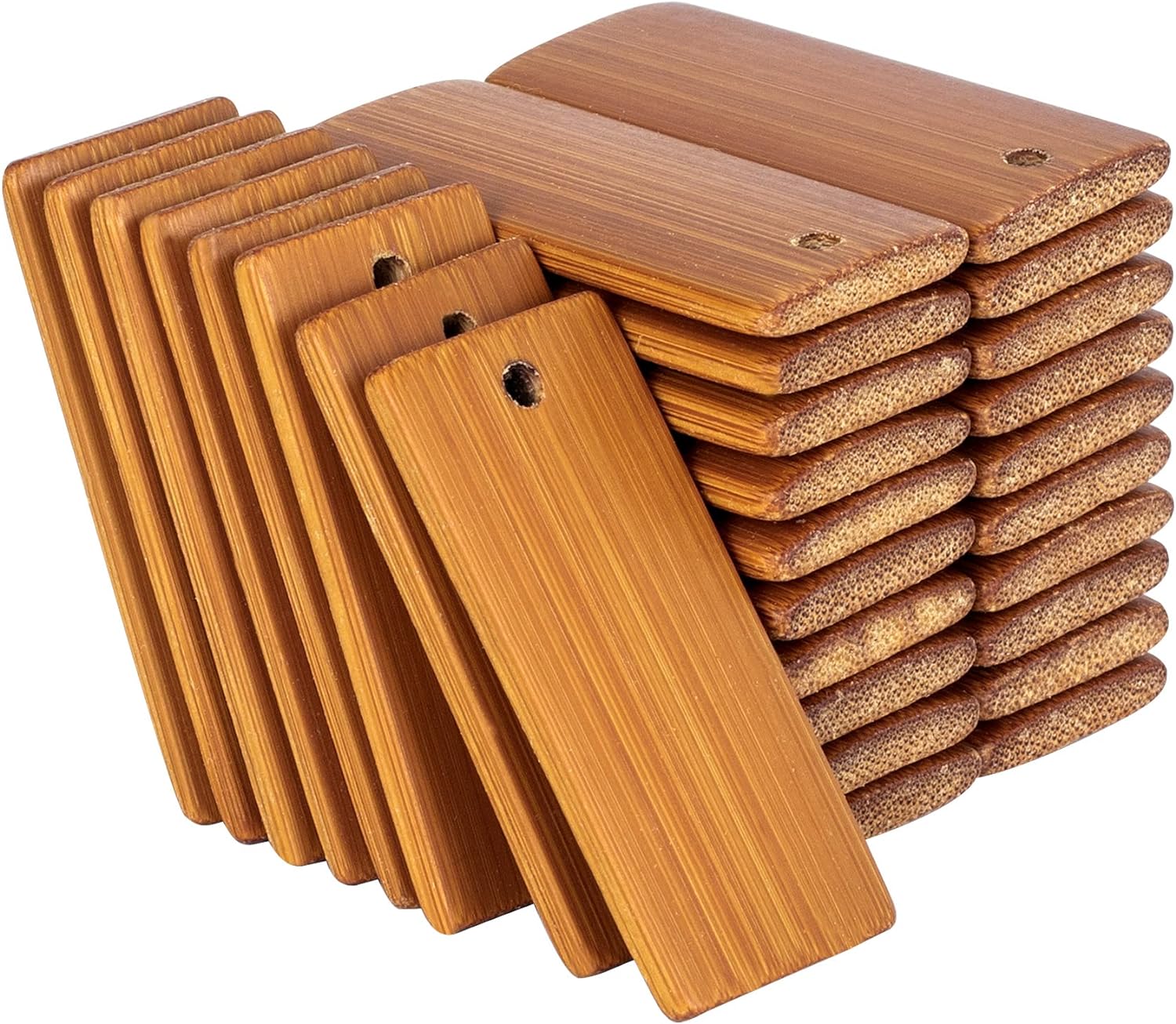50 buah kayu alami kosong 45x2 - Wood Ring Blank ulasan dan harga