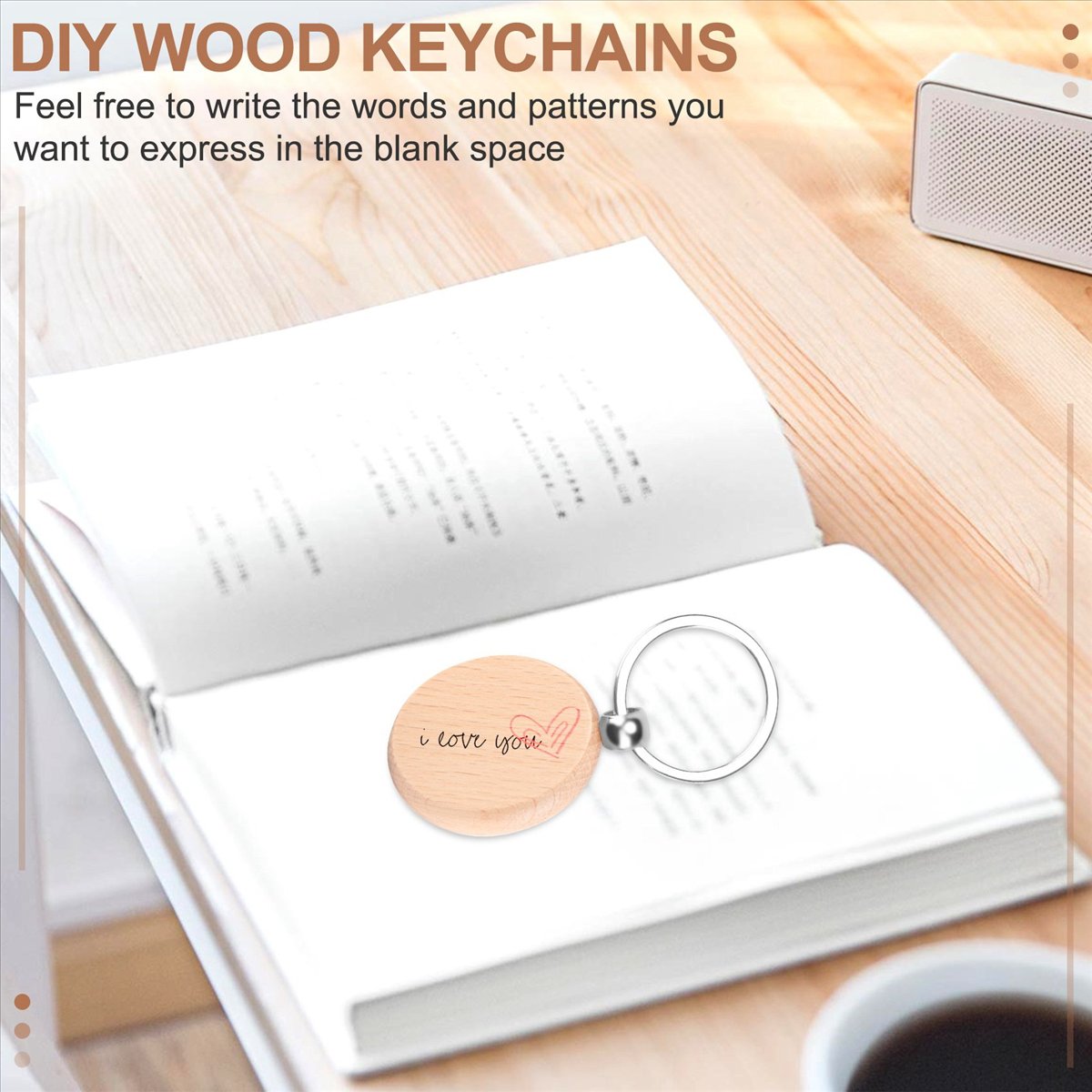 [N88R] 100 Buah Gantungan Kunc - Wood Ring Blank ulasan dan harga