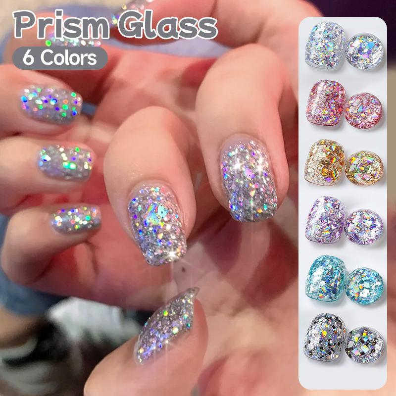 UR SUGAR 6PCS Set Kutek Gel Gl - Resin Glitter Pack ulasan dan harga
